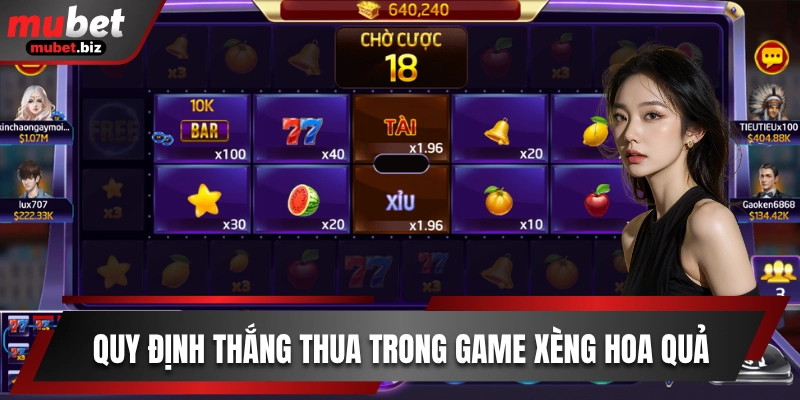 Quy định thắng thua trong game Fruit Slot